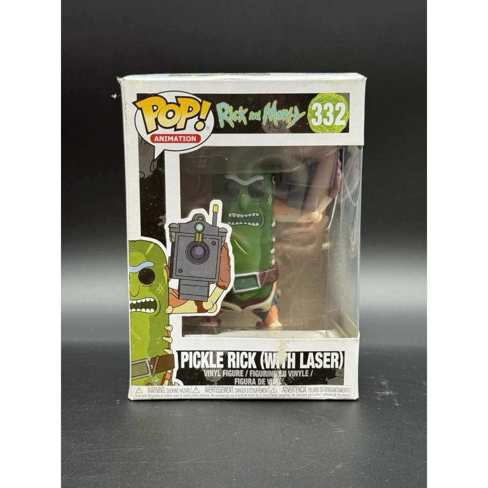 Funko Pop! Animation: Rick and Morty Pickle Rick #332 with Laser and Protector